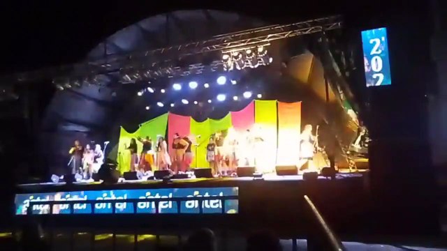 Murga INCONSCIENTE COLECTIVO en el escenario de Parque Rodó, Tacuarembó, Uruguay (20/02/2023)