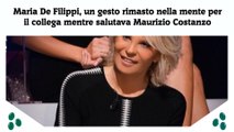 Maria De Filippi, un gesto rimasto nella mente per il collega mentre salutava Maurizio Costanzo