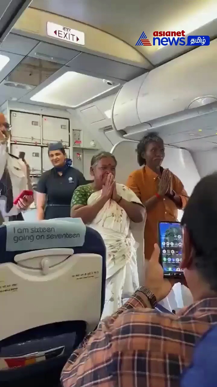 ஆஸ்கர் விருது வென்ற 'The Elephant Whisperers' : யானை பராமரிப்பாளர்களான தம்பதியினரை பாராட்டிய விமான பயணிகள்!