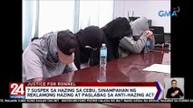 7 suspek sa hazing sa Cebu, sinampahan ng reklamong hazing at paglabag sa Anti-Hazing Act | 24 Oras Weekend