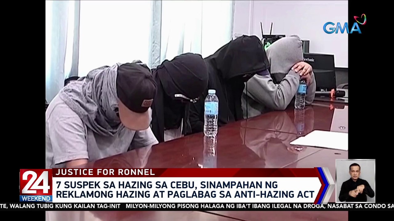7 suspek sa hazing sa Cebu, sinampahan ng reklamong hazing at paglabag sa Anti-Hazing Act | 24 Oras Weekend