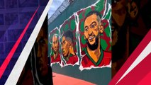 Timnas Maroko Terkejut Melihat Dinding Penjara Dipenuhi Mural Wajah Mereka