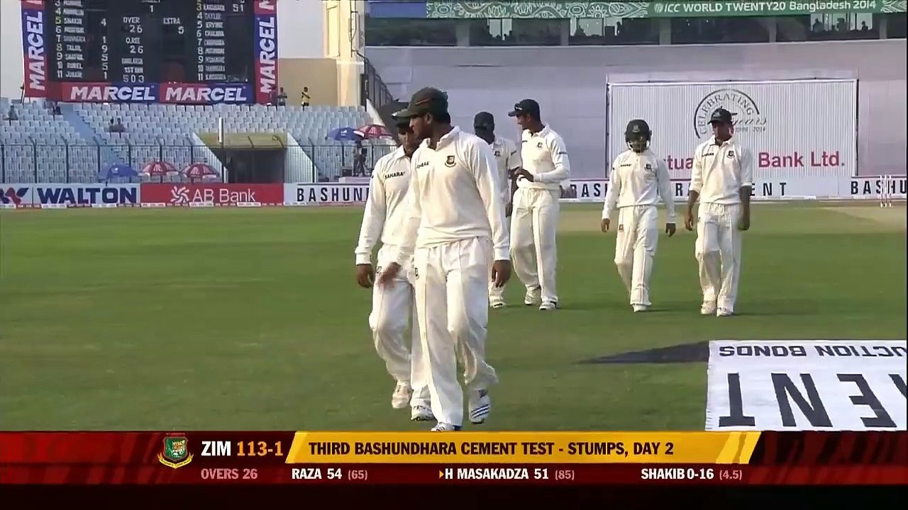 3rd test Bangladesh vs Zimbabwe 2014