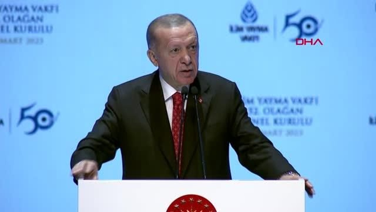 ERDOĞAN İLİM YAYMA VAKFI'NIN 52. OLAĞAN GENEL KURULU'NDA KONUŞTU - 1