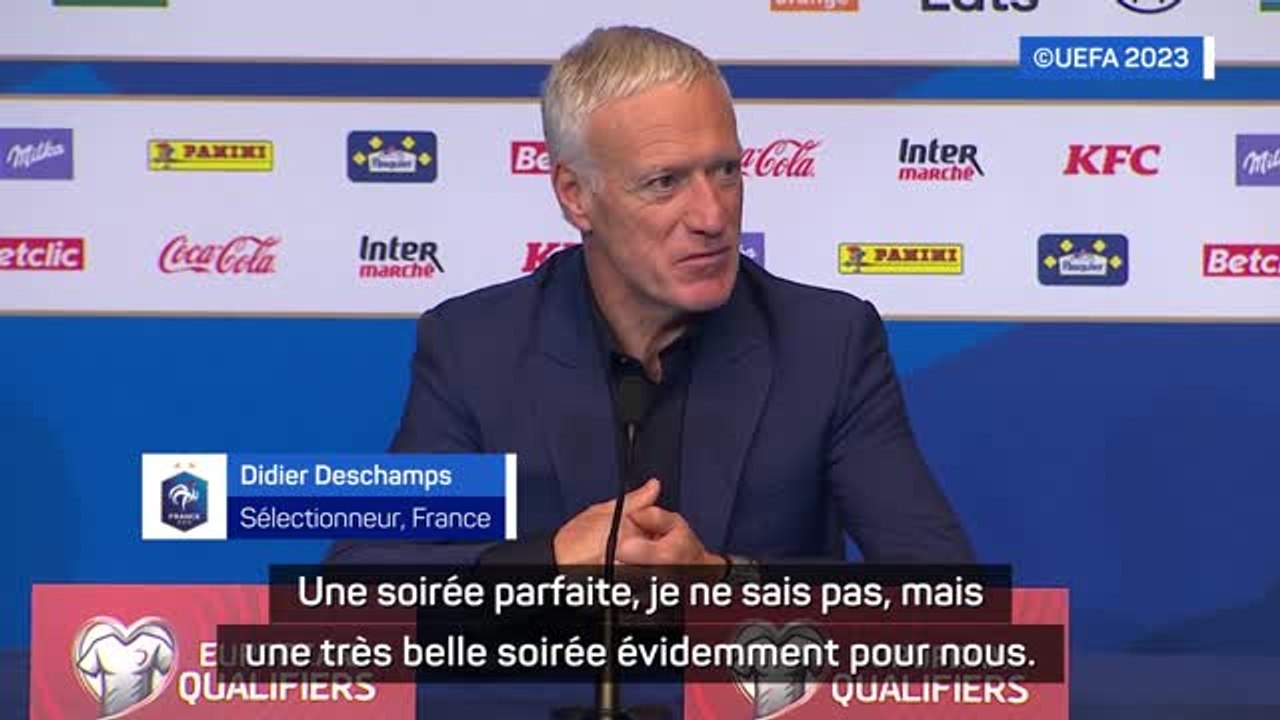 Bleus - Deschamps : "Une très belle soirée pour nous"