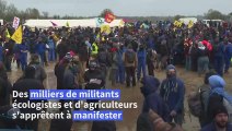 Méga-bassines dans les Deux-Sèvres: les opposants dans leur campement avant la manifestation