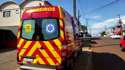 Motociclista fica ferido em acidente de trânsito no Santa Felicidade
