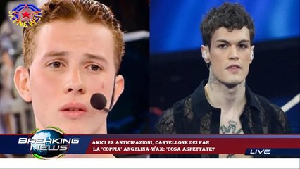 Amici 22 anticipazioni, cartellone dei fan  la 'coppia' Angelina-Wax: 'Cosa aspettate?'