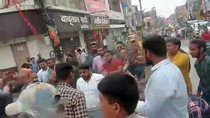 भाजयुमो ने प्रदेश सरकार के खिलाफ किया प्रदर्शन