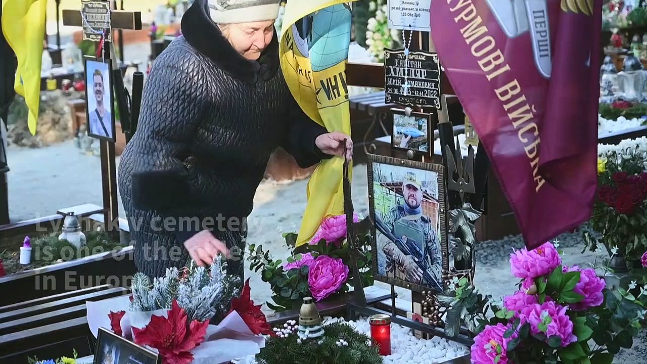 Love, pain and loss at historic Ukraine cemetery