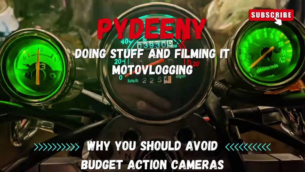Why you should avoid Budget Action cameras for MotoVlogging.