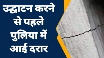 गया: उद्घाटन से पूर्व गांव को जोड़ने वाली सड़क के बीच बनी पुलिया में आई दरार, वीडियो हुआ वायरल