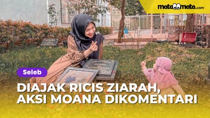 Diajak Ria Ricis Ziarah ke Makam Kakeknya, Aksi Baby Moana Dikomentari
