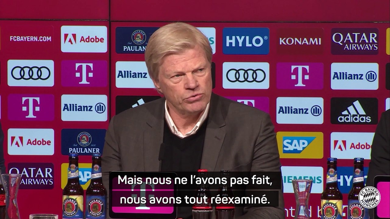 Oliver Kahn : "Ces derniers jours ont été difficiles pour nous tous"