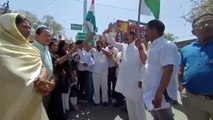 Congress protested against the central government