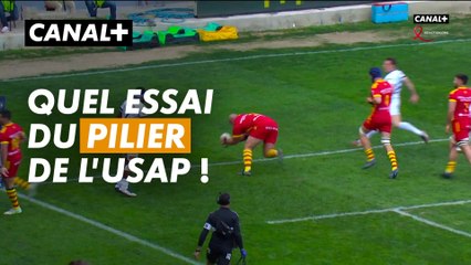 Quel essai de l'USAP et de son pilier - Perpignan / Montpellier - TOP 14 - 21ème journée