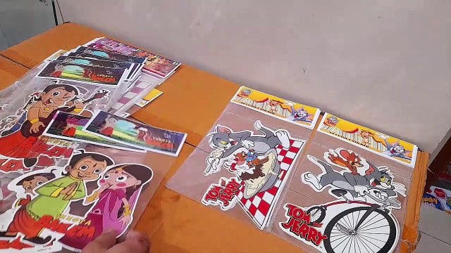 Unboxing and Review of Sticker Bazaar Tom and Jerry, Barbie, chhota bheem Foam Stickers Multicolor