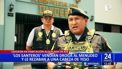 "Los santeros" eran los capos de la venta de droga en la zona este de Lima