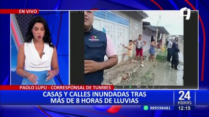 Tumbes: lluvia de ocho horas seguidas afecta varias familias en asentamiento humano