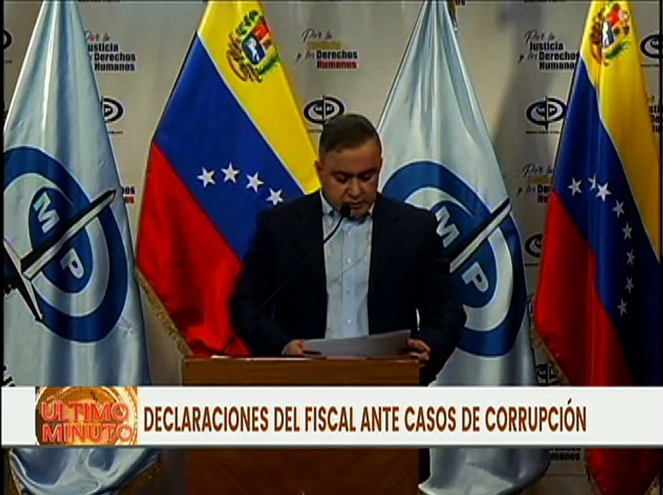 MP ofrece balance sobre las investigaciones en casos de corrupción en PDVSA
