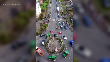 Farmers join protests against ULEZ charges in Orpington