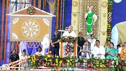 मुख्यमंत्री भूपेश बघेल शनिवार को मुंगेली जिले के ग्राम सरगांव में आयोजित 'भरोसा का सम्मेलन' में हुए शामिल