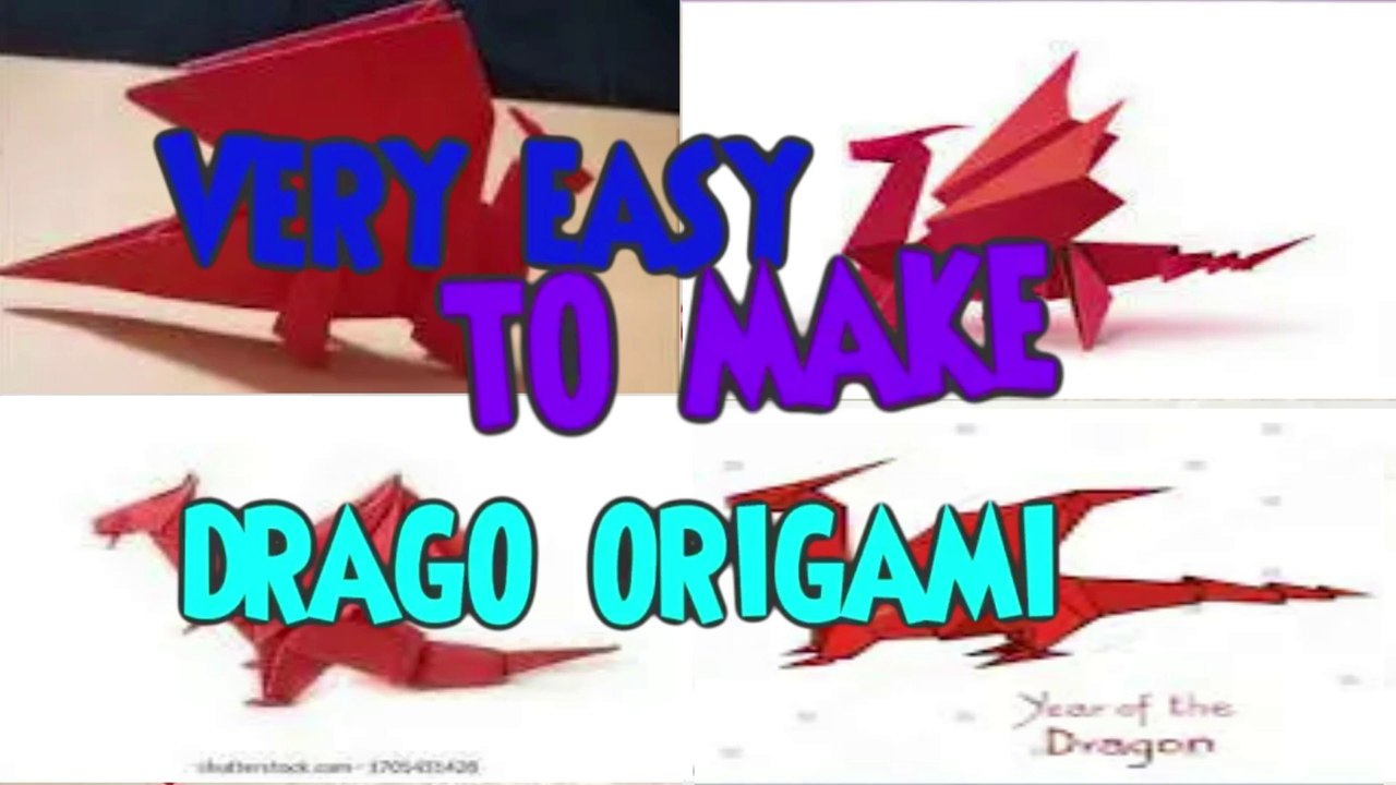 Very Easy to Make Dragon Origami - video Dailymotion