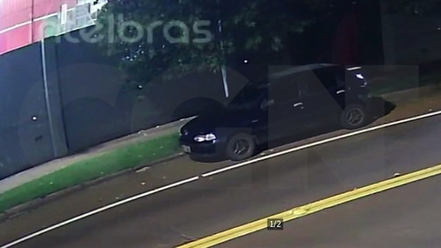 Câmera flagra furto de Palio de placas MVL-0496 no Coqueiral