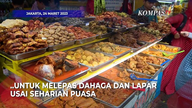Mengintip Ragam Jajanan Takjil di Pasar Senen, Kue Basah hingga Nasi Kapau
