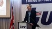 Owen Polley speaks at the TUV party conference 25-03-23