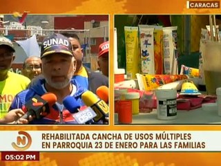 Alcaldesa Carmen Meléndez y el FONA entregaron el Complejo Deportivo Ayacucho en el 23 de Enero