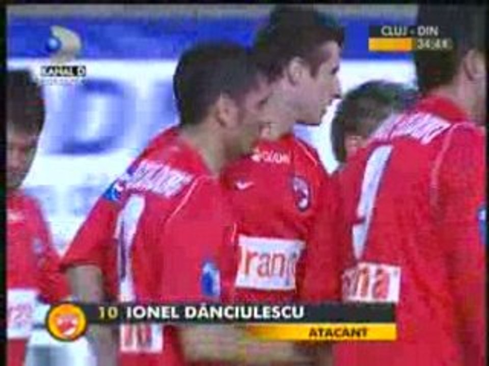 u cluj dinamo GOL DANCIULESCU www.liga-1.com