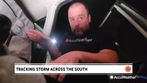 Tracking storm across the South