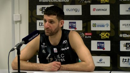 Au micro maritima: Antoine Diot et TJ Parker après le succès de l'ASVEL à Fos