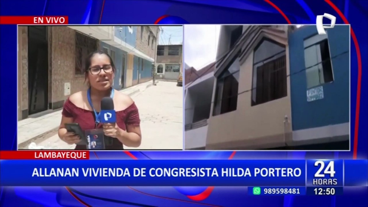 Allanan vivienda de congresista Hilda Portero: “no soy una niña”, aseguró la legisladora