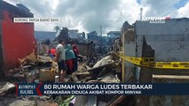 80 Rumah Warga di Kompleks pPasar Baru kota Sorong Ludes Terbakar