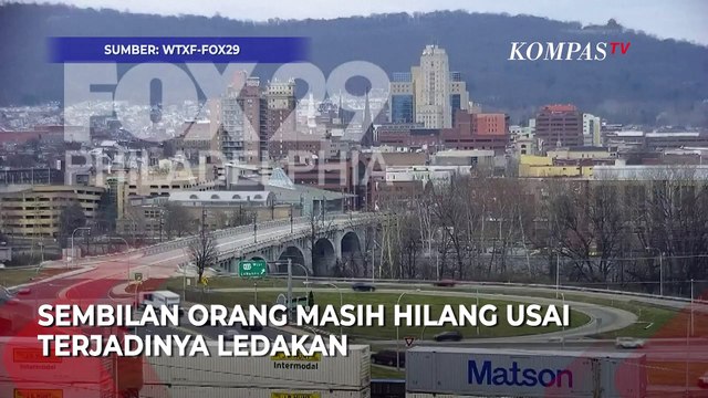 Detik-Detik Ledakan Pabrik Cokelat di Pennsylvania AS, Bangunan Hancur Tak Tersisa