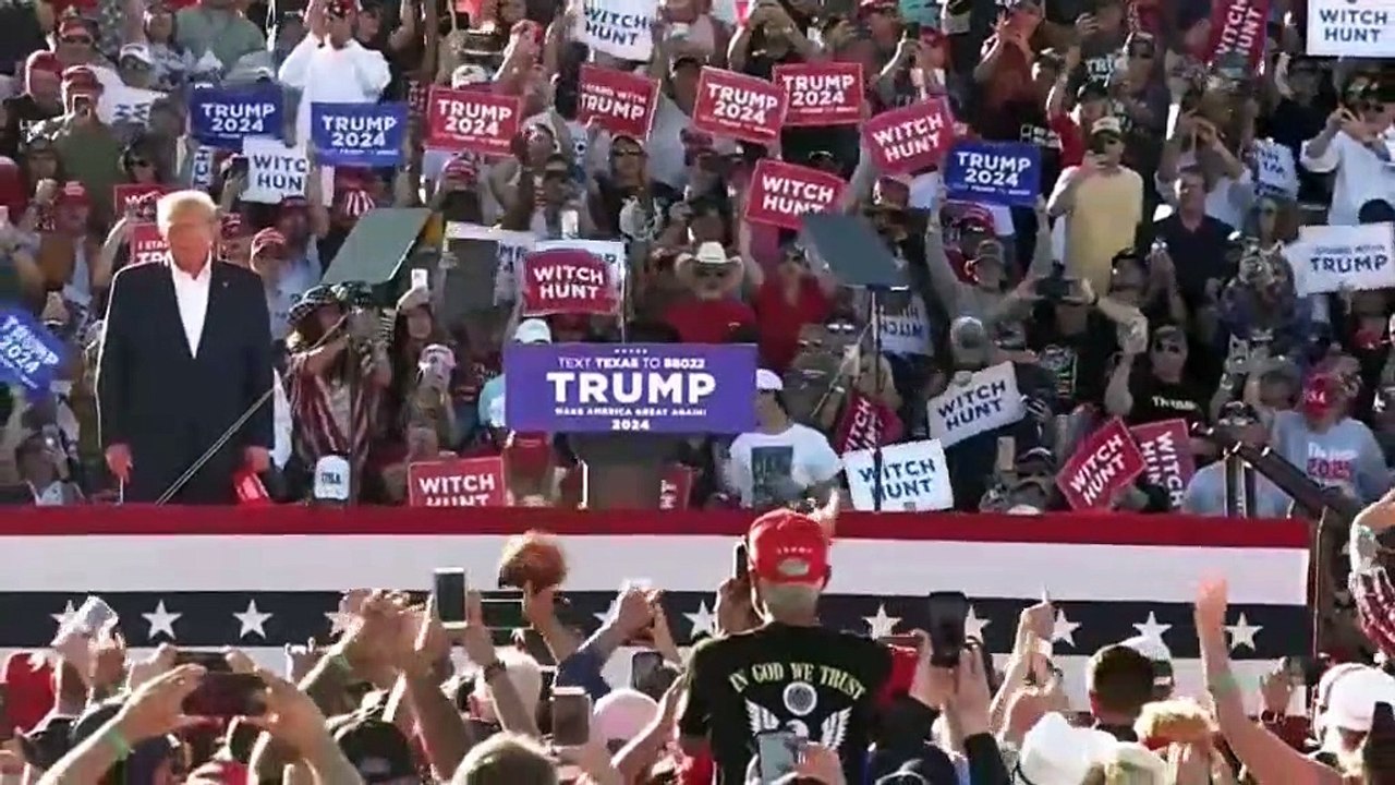 President Trump holds his first rally in Waco, Texas for his 2024 presidential campaign 3/25/2023