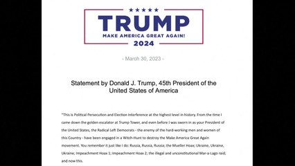 트럼프, 기소 강력 반발 "정치적 박해...마녀사냥" / YTN