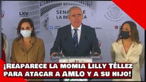 ¡VEAN! ¡Reaparece la momia Lilly Téllez para atacar a AMLO y a su hijo!