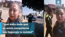 “Tenemos el mismo pin… escudo”, policía exhibe a oficiales por quitarle la placa