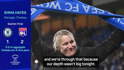 "Exhausted" Hayes relieved by Chelsea penalty escapology v Lyon