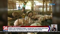 Supply ng karneng baboy, posibleng kulangin ngayong taon dahil sa pagkalat ng African swine fever | 24 Oras Weekend