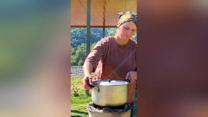 Relaxing Cooking! Incredible Sweet Pilaf of Azerbaijan. ASMR Village Life