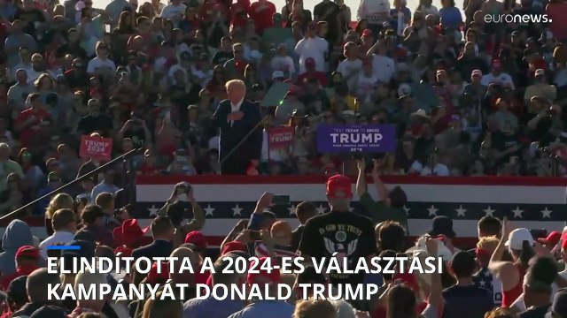 Első nagygyűlését tartja Trump egy hírhedt szektás mészárlás helyszínén