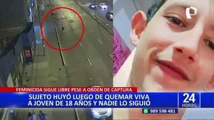 Aparecen nuevas imágenes del caso de joven quemada en plaza Dos de Mayo