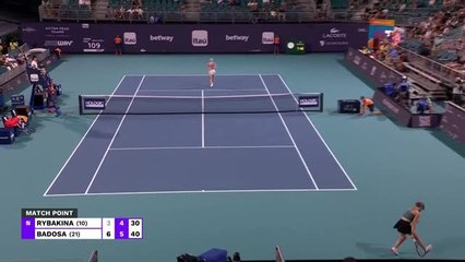 Highlights: Rybakina erreicht Miami-Achtelfinale