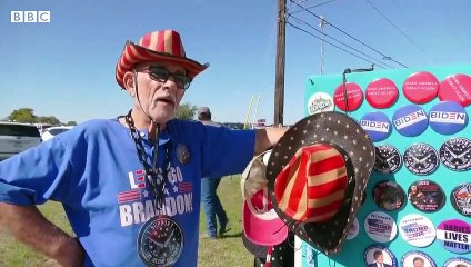 Thousands turn out for Donald Trump Texas rally - BBC News