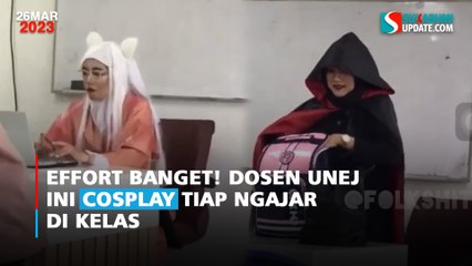 Effort Banget! Dosen Unej Ini Cosplay Tiap Ngajar di Kelas