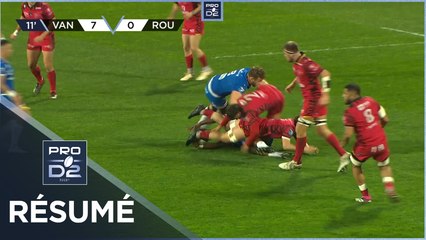 PRO D2 - Résumé RC Vannes-Rouen Normandie Rugby: 47-24 - J25 - Saison 2022/2023